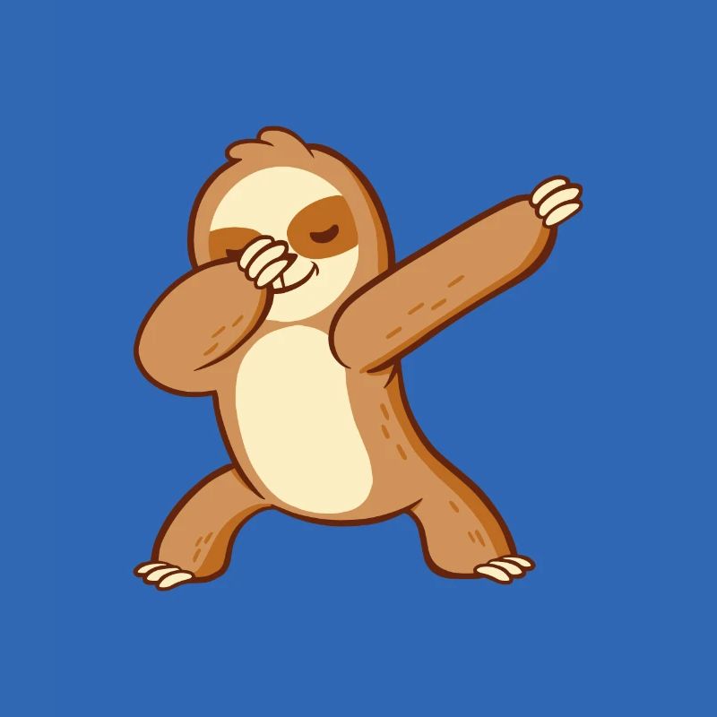 Dabbing Sloth Sloth Kawaii Dancing