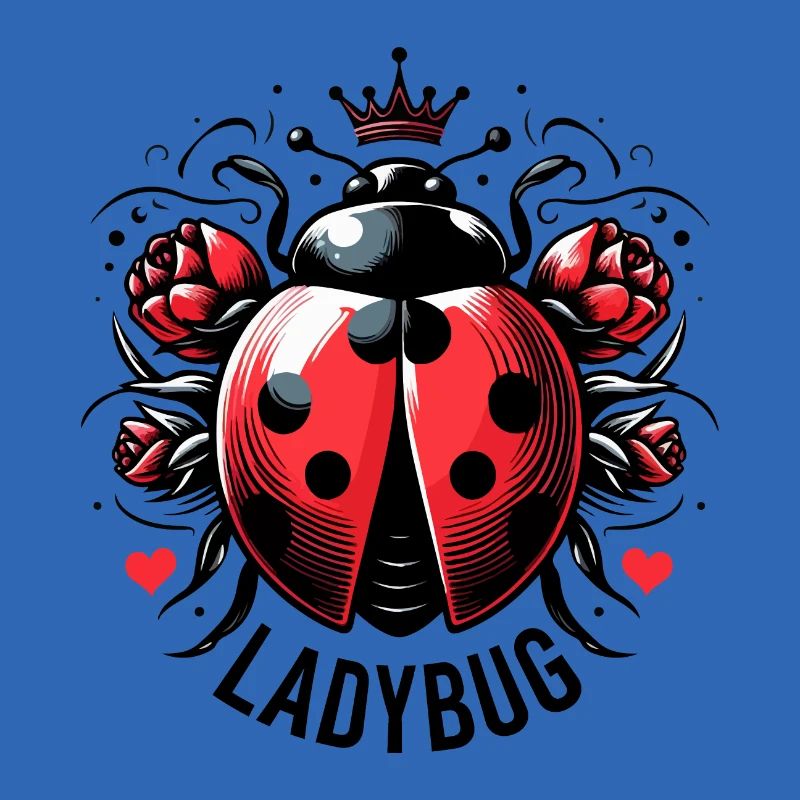LADYBUG LADYBUG FLYING DOTS INSECT LUCK