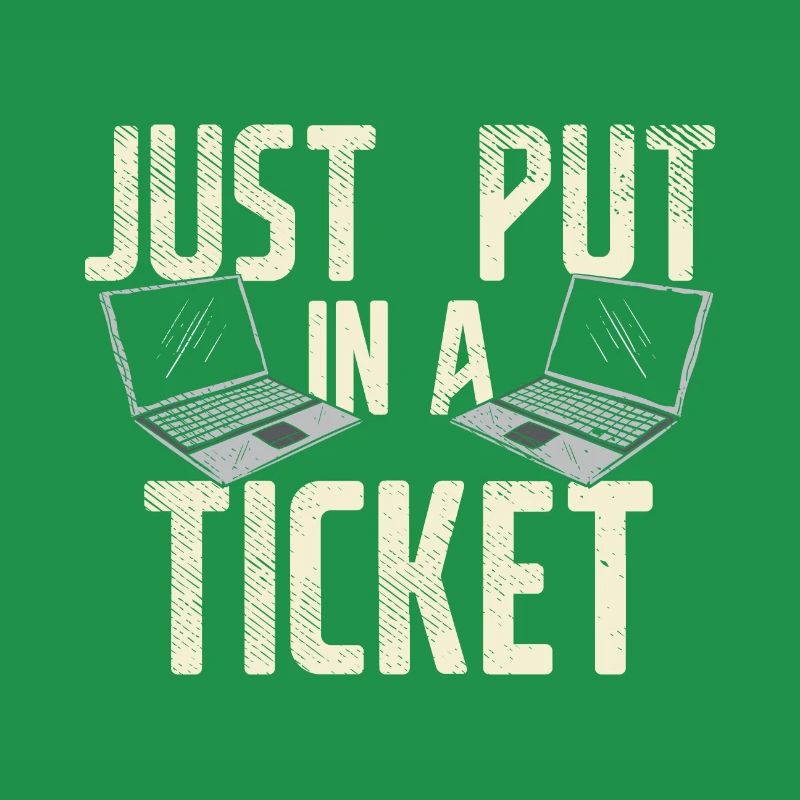 Mettez simplement un ticket pour le service d'assistance et le support technique
