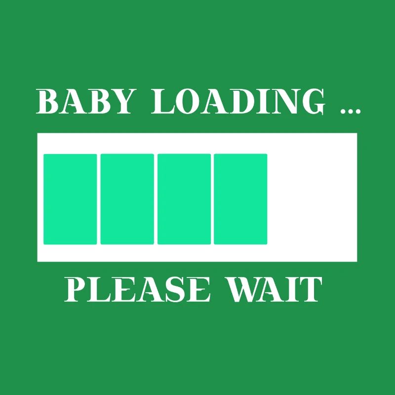 Baby loading please wait Geschenkidee schwanger