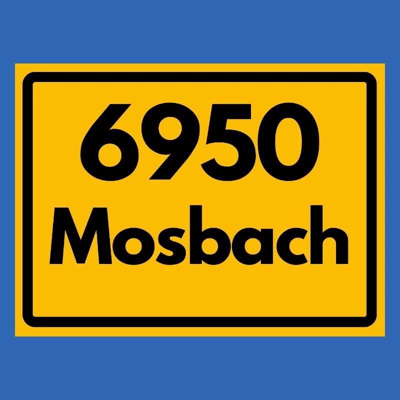 OLD POSTCODE POSTCODE RETRO 6950 MOSBACH HEIMAT BW