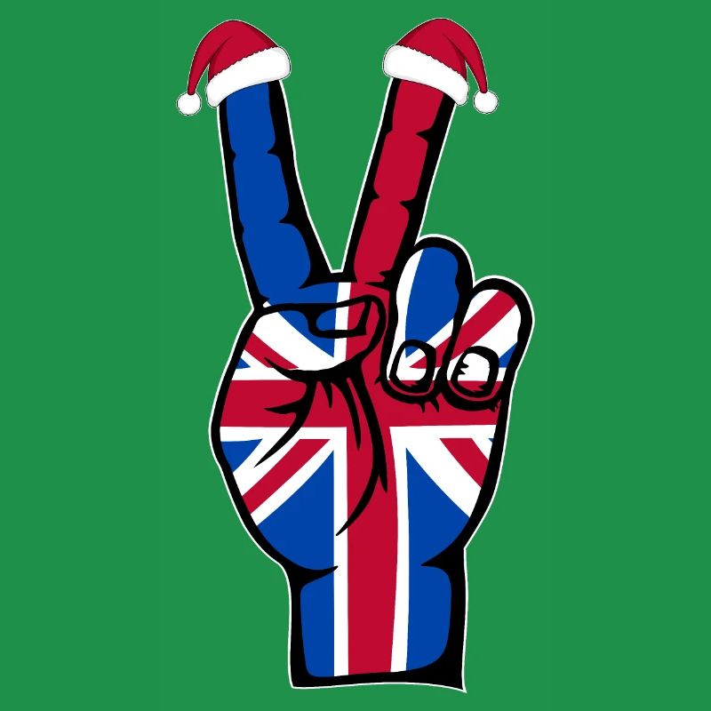 British Flag Christmas Peace Symbol