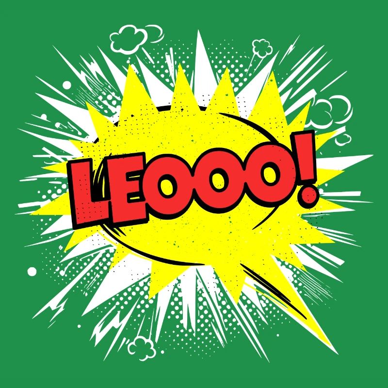Leo Name Funny Speech Bubble Leooo!