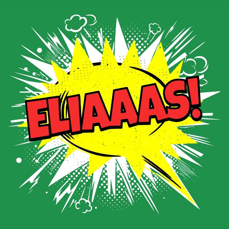 Elijah's Name Funny Speech Bubble Eliaaas!
