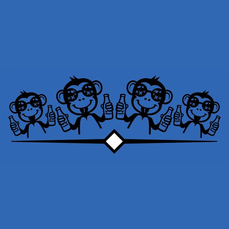 Monkey Party Team Funny