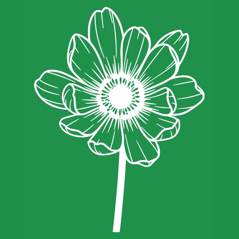 Fleur blanche graphique