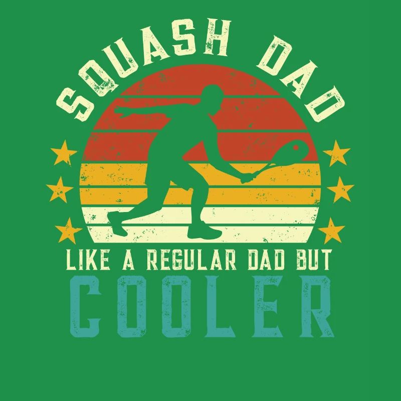 Squash Player Squashen Squash Ball Racket Father