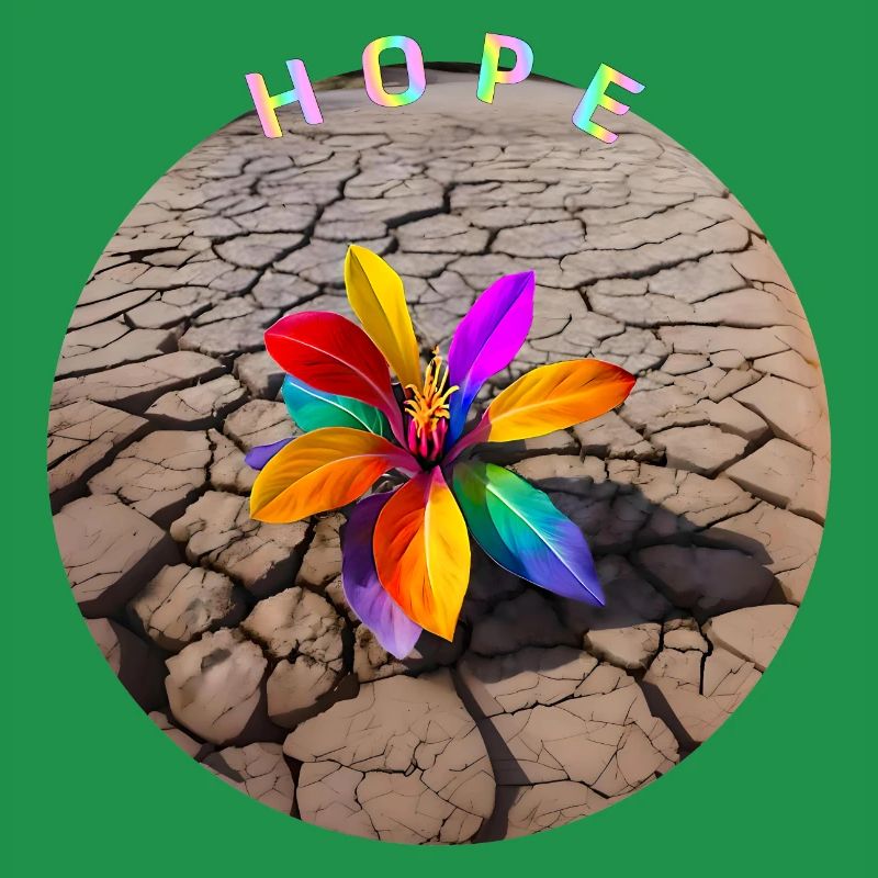 Regenbogenblume der Hoffnung