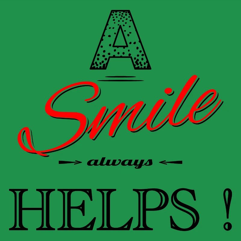 A smile always helps