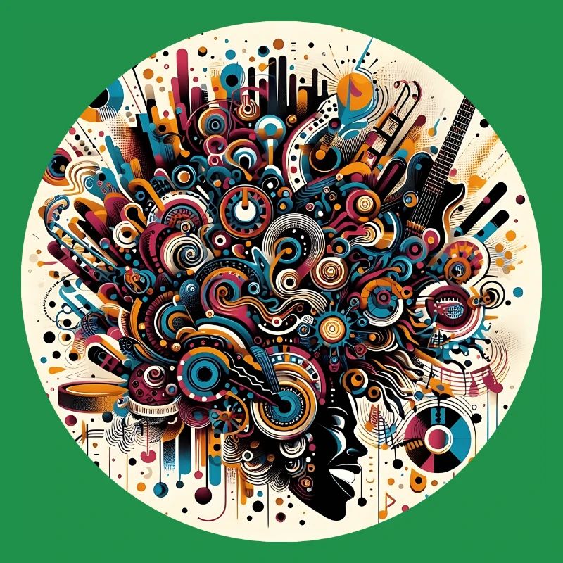 Afro Style Abstract Musical Explosion