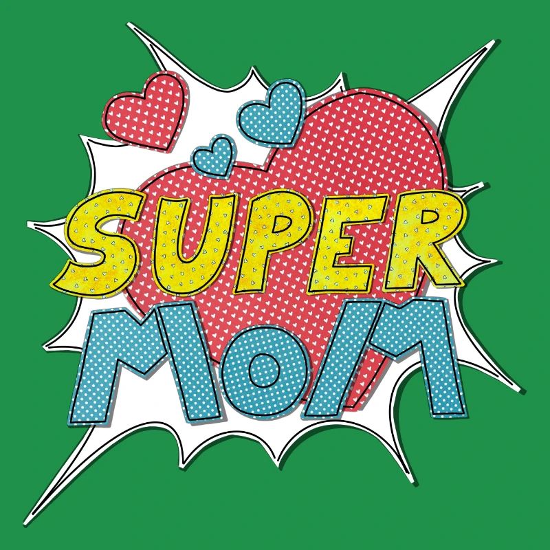 Muttertag supermom Super Mom beste Mutter Comic