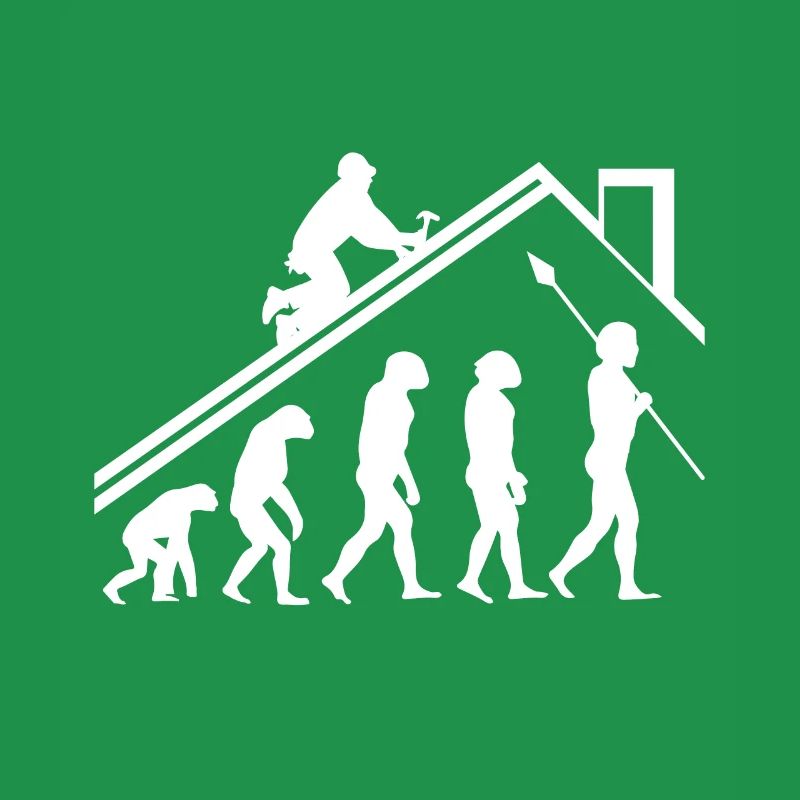 Dachdecker Evolution Geschenk