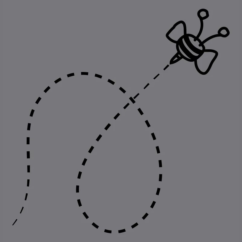 Line Dashed Bee