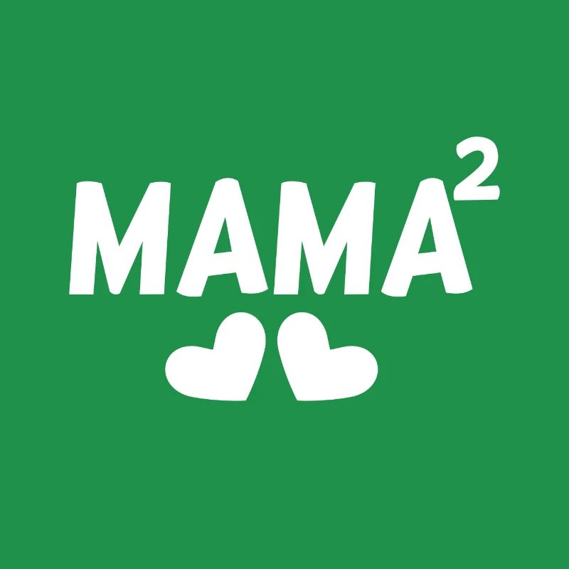 Mama hoch Zwei 2 Kinder Zweifache Mutter Geschenk