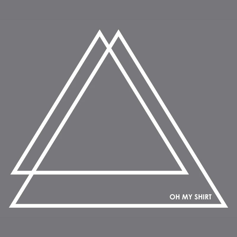 2 Triangles / Triangles blanc / blanc