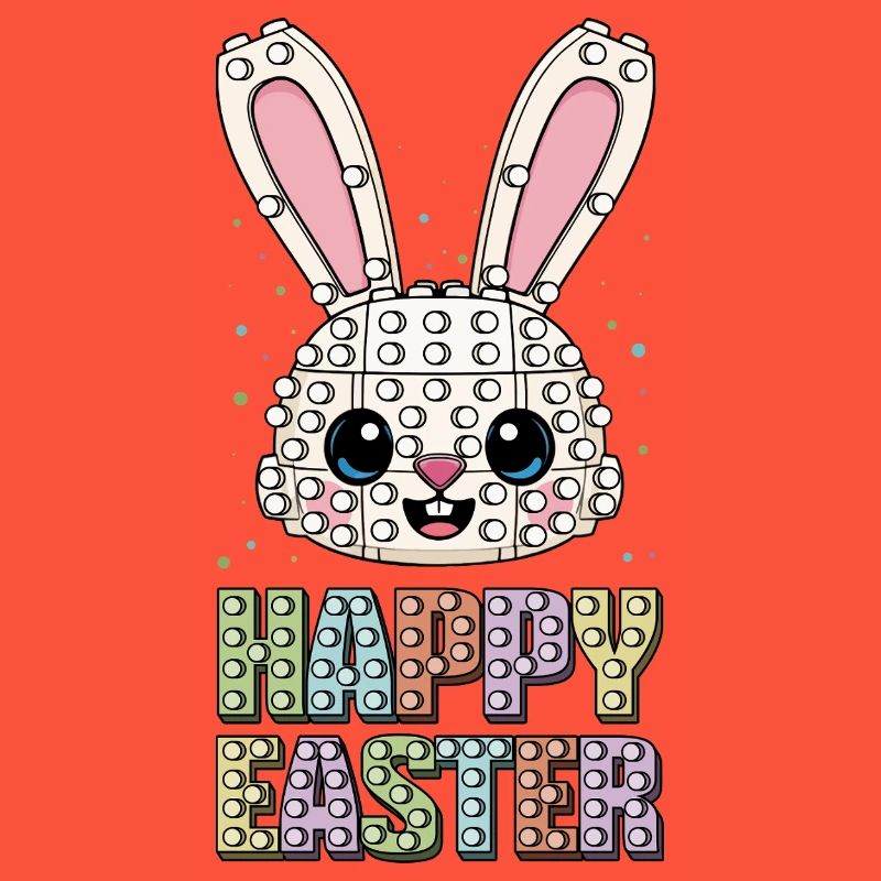 Master Builder Brick Builder Bunny Face Bricks