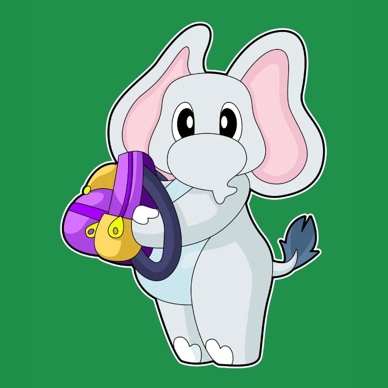 Elephant Student Backpack School