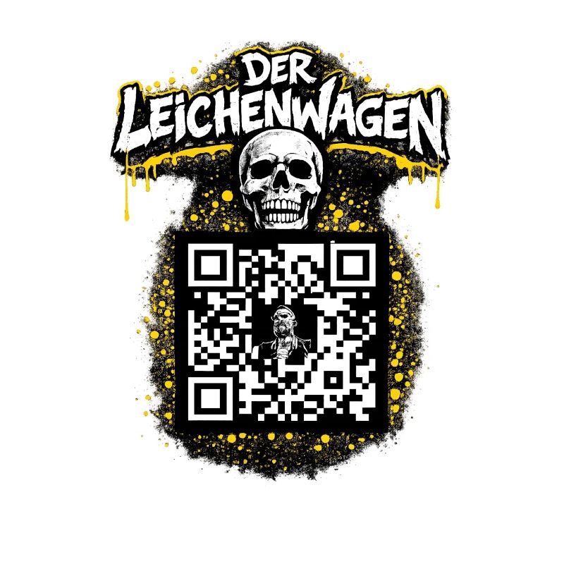 Der Leichenwagen mit QR Code