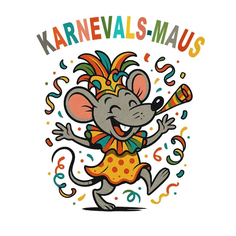 Souris de carnaval Conception de fête colorée