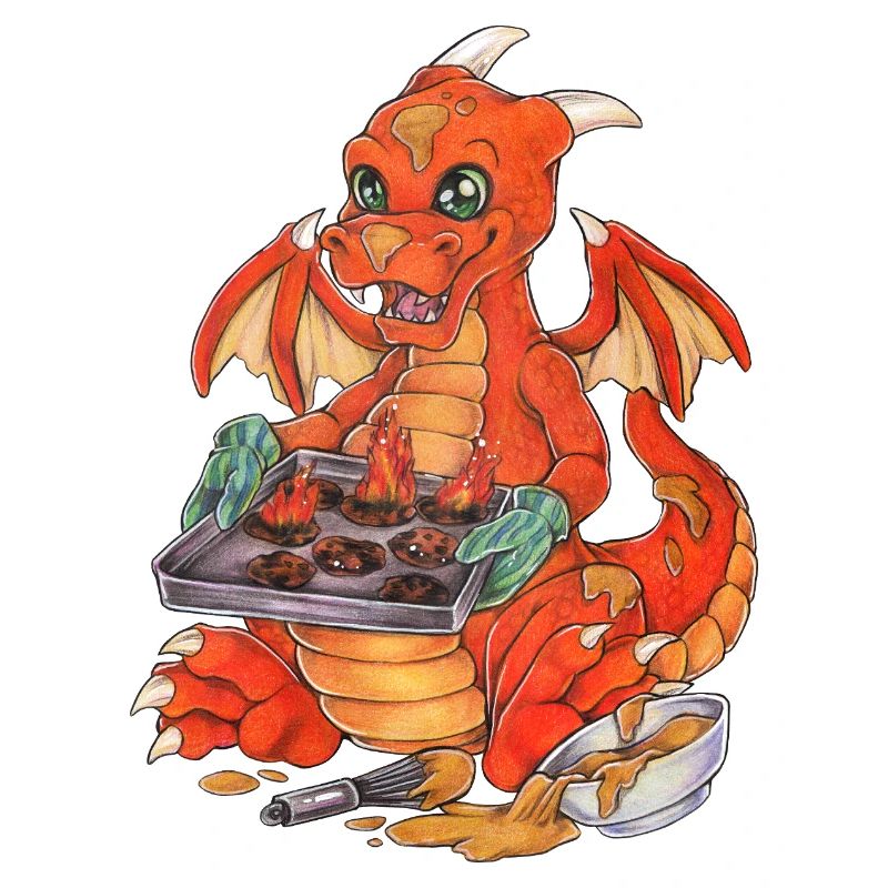 Drôle de biscuits dragon cuisson Noël