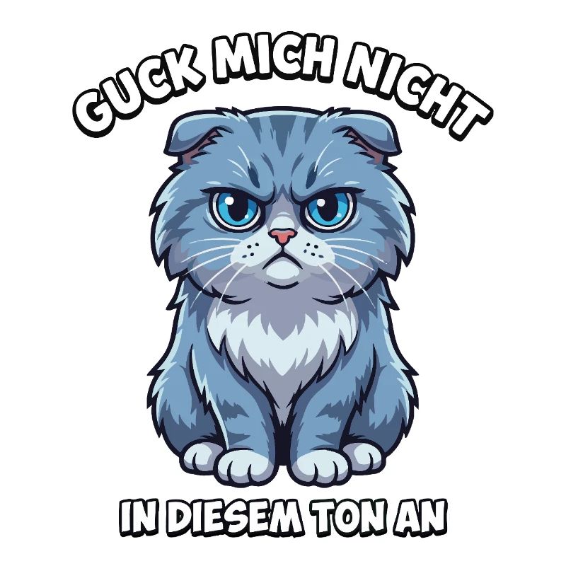 Ne me regarde pas comme ça – chat de dessin animé