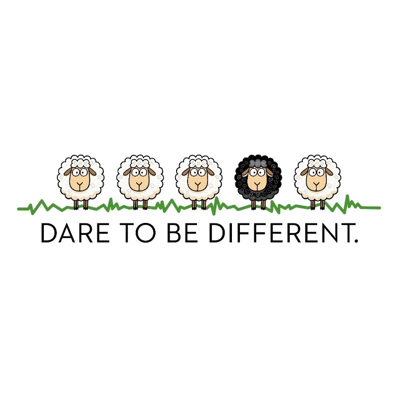 Dare to Be Different – Schwarzes Schaf