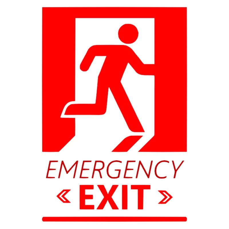 Emergency EXIT Basic Red