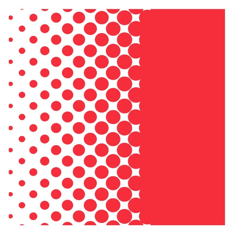Halftone Gradient Rotes Panel