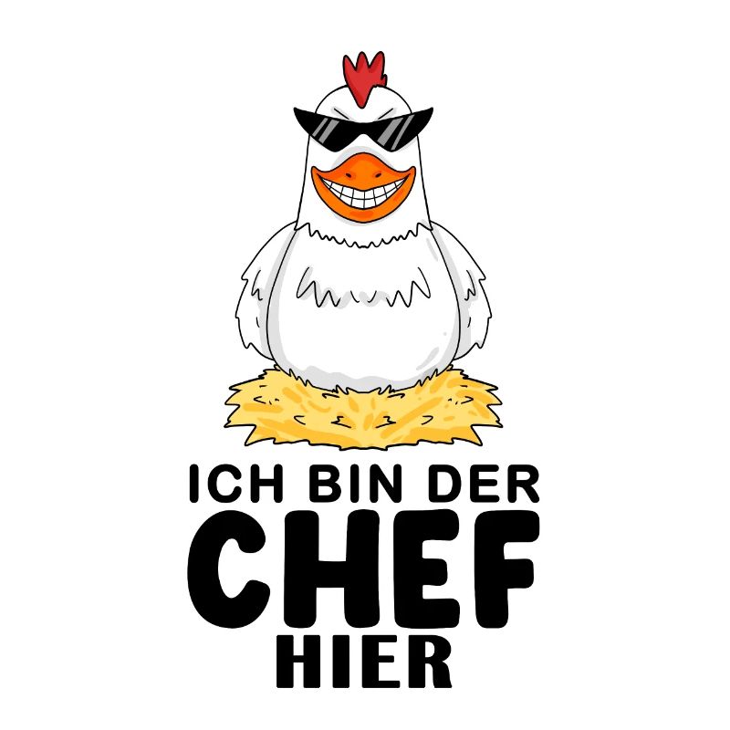 cooles Huhn Chef Spruch