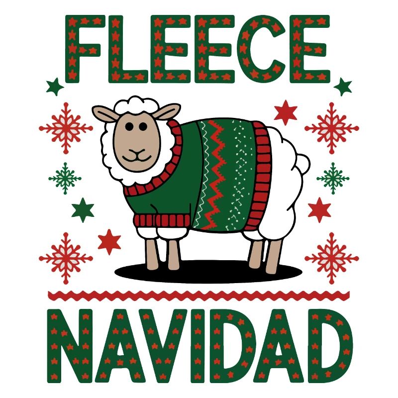 Conception de pull de Noël de mouton festif