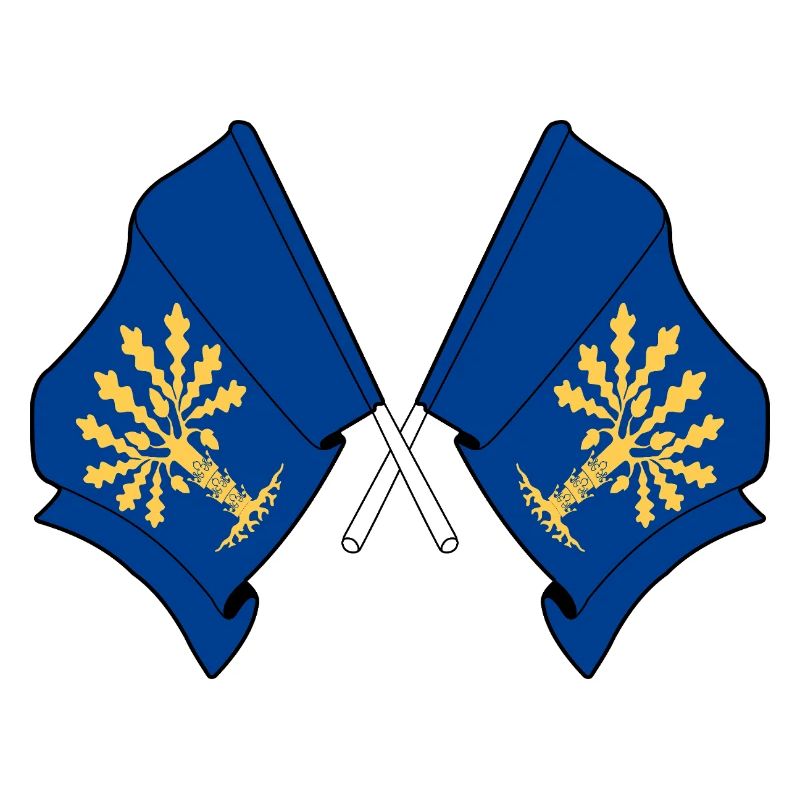 Blekinge, Suède – Double drapeau