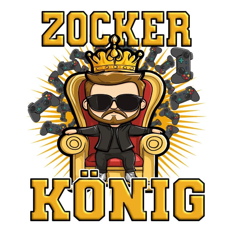 Zocker König - reichet mir den controller, gaming