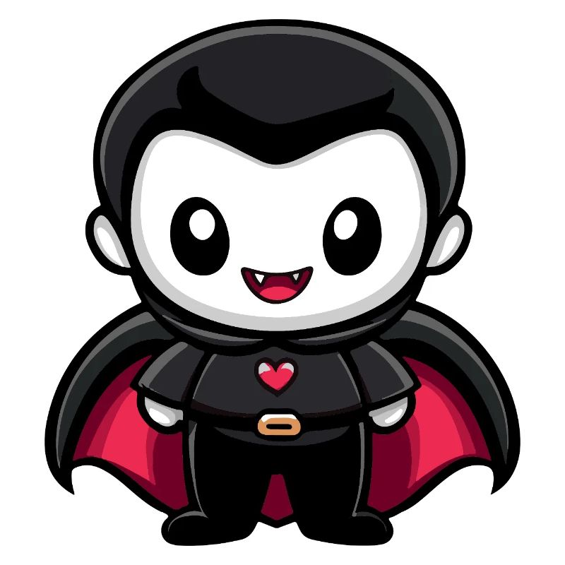 Vampire Halloween Cute Comic