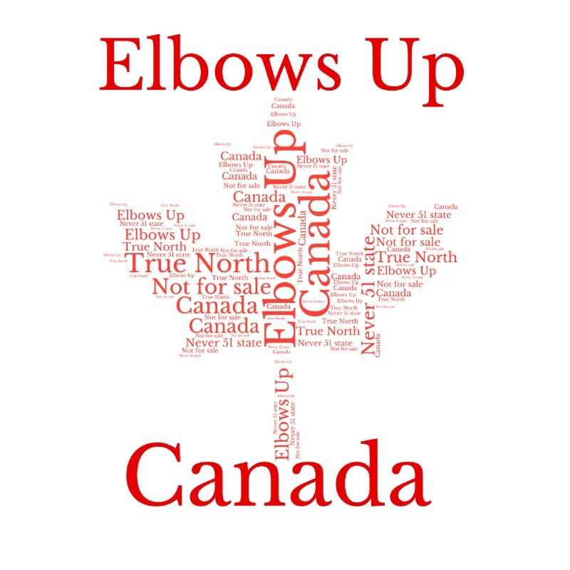 T-shirt de protestation Elbows Up Canada