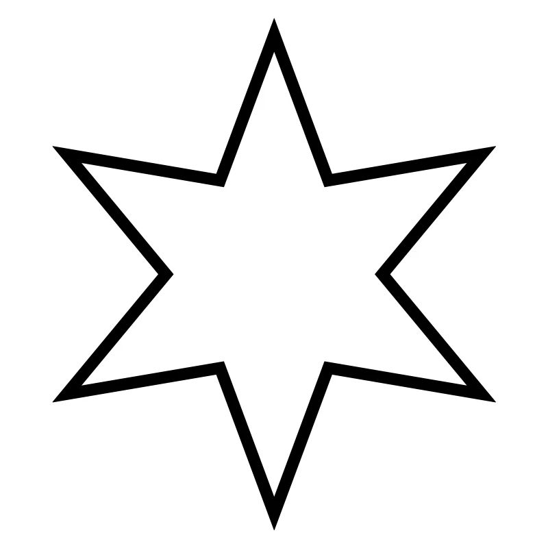 Étoile à six branches - étoile à six branches