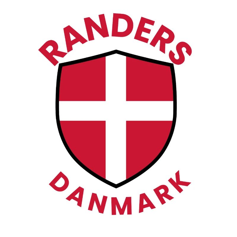 Randers Denmark Shield Flag