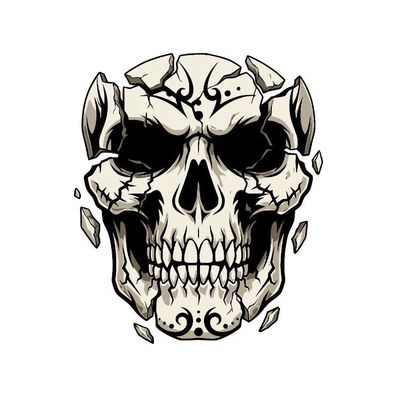 Splintering Skull – Gothic Graphics