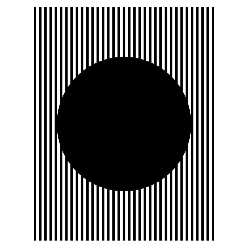 Conception en forme de cercle noir