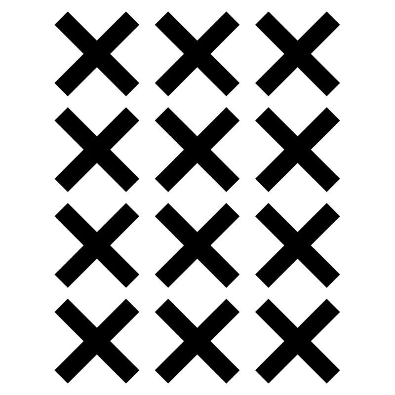 X pattern grid design
