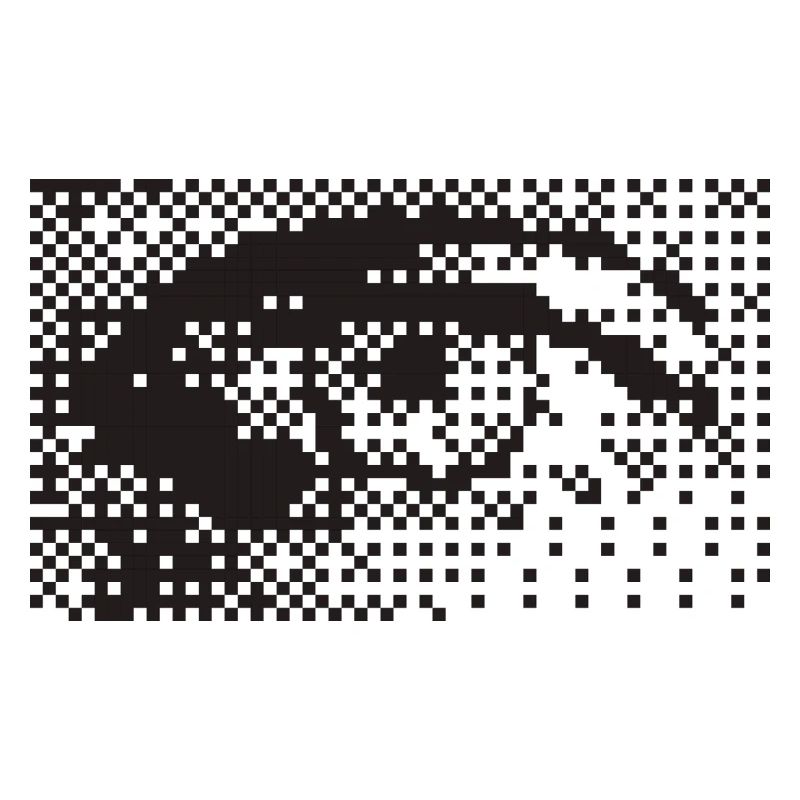 Mitternachts-Pixel-Augenmuster