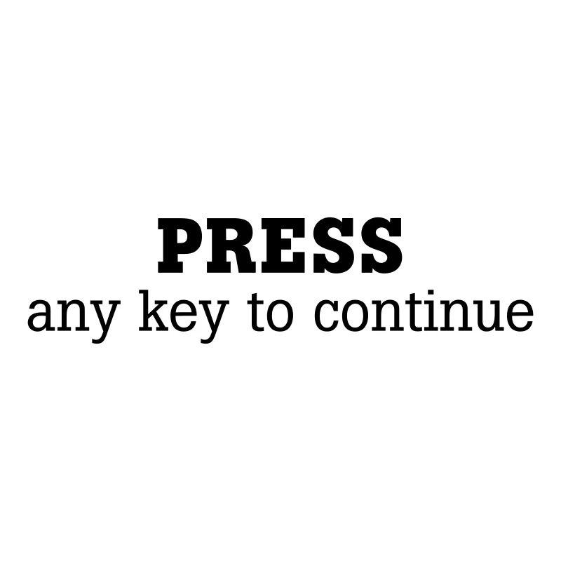 Press any key to continue