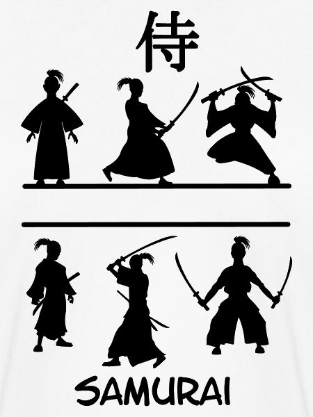 Samurai mit Schwertern