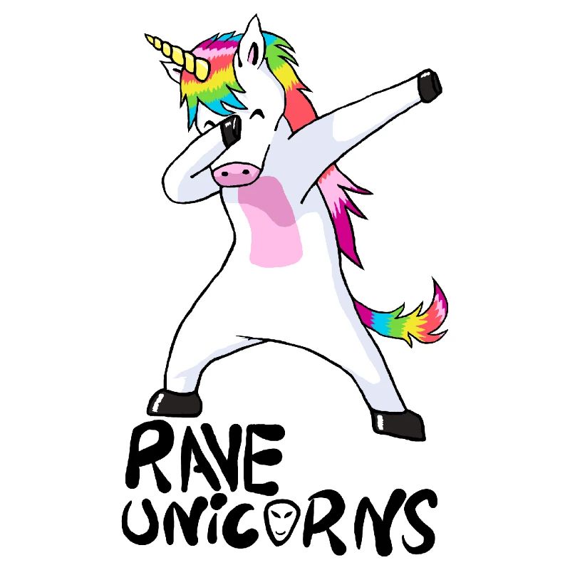 Logo Rave Unicorns Black Text