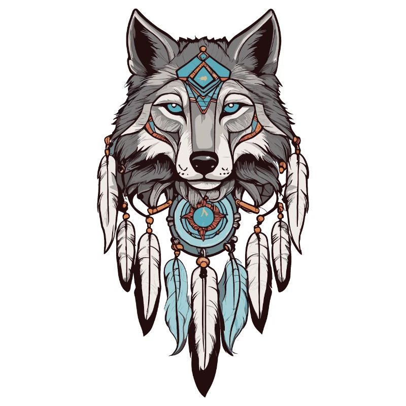 Wolf Dream Catcher