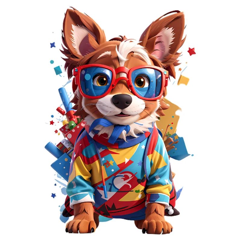 Cute 3D Dog