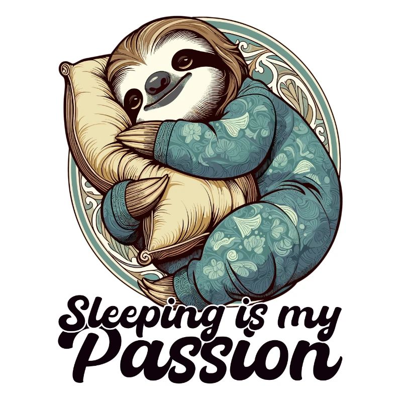 Sloth Sleeping Passion Gift