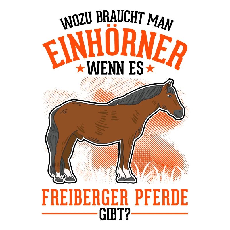Freiberger Pferd Einhorn