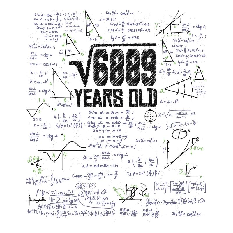 Square Root of 6889 Math Nerd 83rd Birthday