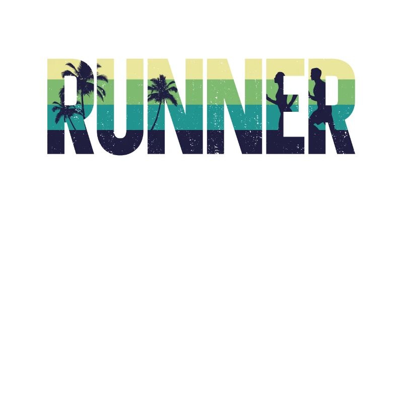 Running Runner Half Marathon Retro