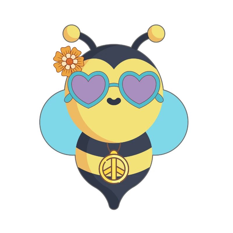 Bee Hippie Peace